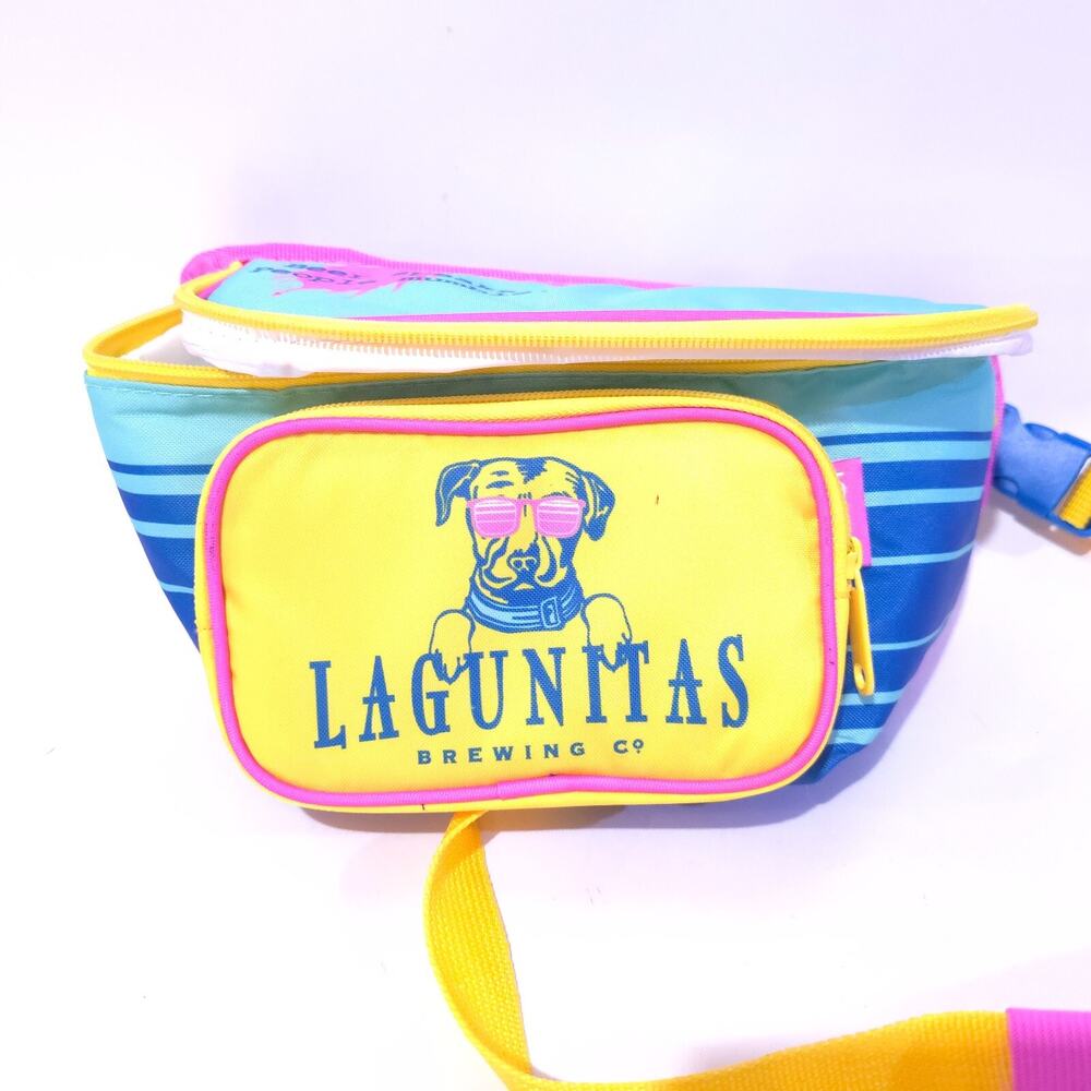 NEW LAGUNITAS BREWING IPA BEER Craft Brewery Rainbow Fanny Beer Carrying Pack - Picture 2 of 12